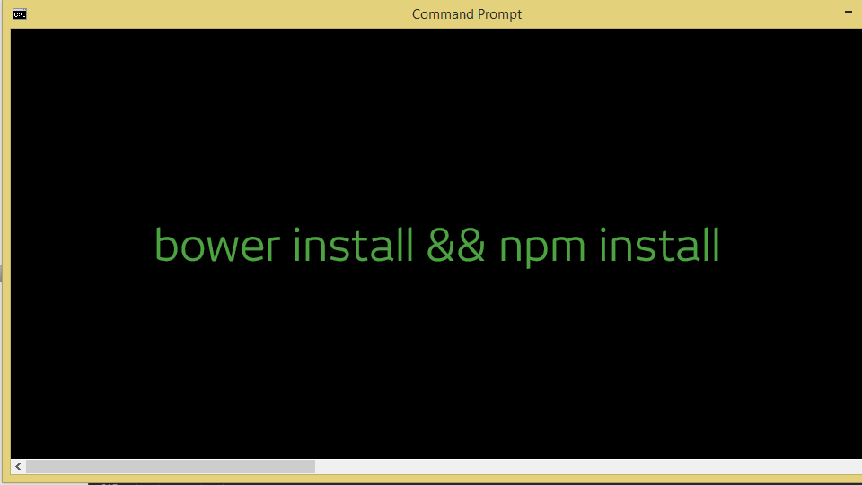 Comando para instalar as dependencias