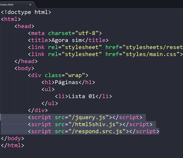No scripts in head